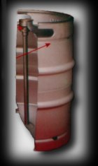 Spaccato del fusto di birra